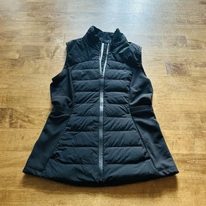 Lululemon Down For It All Vest Womens Sz 6 Black 700 Down Quilted Zip Light - Picture 1 of 7