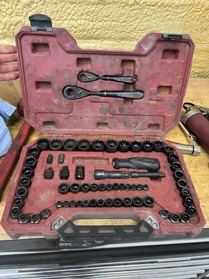 CRAFTSMAN MAX AXESS  SET 85pc SOCKET SET Used (broken 1/4”)  Universal Spline - Image 1 of 4