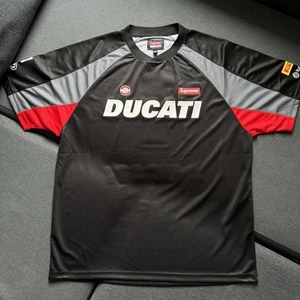 Supreme x Ducati Soccer Jersey Black Medium - Picture 1 of 6