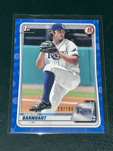 2020 Bowman Draft Hunter Barnhart BLUE /150 - Picture 1 of 1