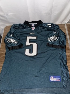 NFL 费城老鹰队球衣 Donovan McNabb #5 Reebok 绿色男式 2XL 非常好 — 第 1/4 张图片