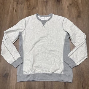 Lululemon Men’s XL All Town Crew Long Sleeve Light Heather Gray White Crewneck - Picture 1 of 11