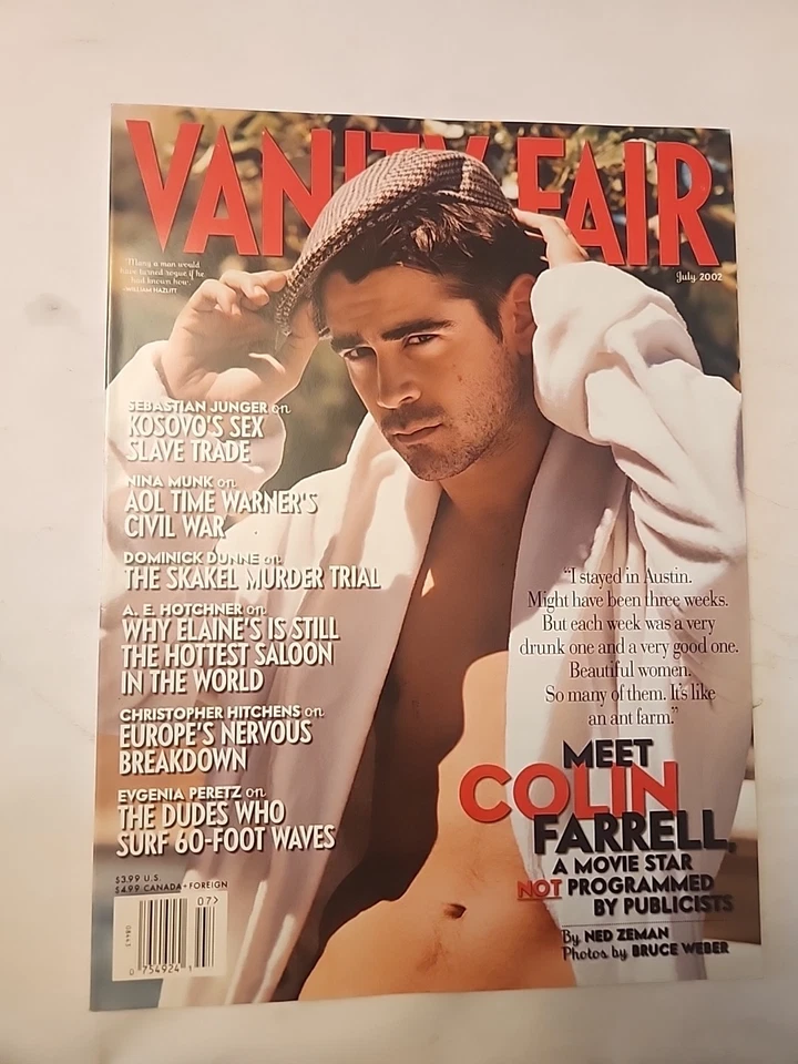 2002 JULY VANITY FAIR MAGAZINE - COLIN FARRELL COVER - FASHION MODEL - F 4144 - Image 1 of 1