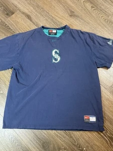 Vintage Nike Seattle Mariners Center Swoosh Shirt Mens XL Embroidered Logo - Picture 1 of 6