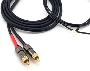 Cavo audio phono rca giradischi DENON | TEAC ricambio con massa, 150 cm |4Z - Imagen 1 de 6