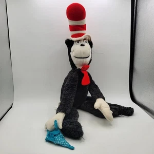 Coleco Dr. Seuss CAT IN THE HAT 26" Plush Stuffed Animal Vintage 1983 - Picture 1 of 11