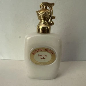 VTG KINGS MEN luxury talc Rare 2.5 Oz USA Made Chicago Gold Top 85% Full HTF - Picture 1 of 10