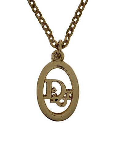 Collana Christian Dior ovale logo Dior Top GLD incluso donna