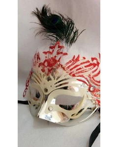Maschera argento con piumato Pennacchio Adulto 0707 - Imagen 1 de 1