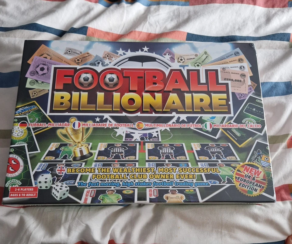 Football Billionaire Board Game UK & European Edition | Sports / Family Game New - Image 1 of 1