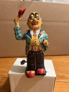 VINTAGE 1950'S MECHANICAL DANDY WINDUP WALKING TIN TOY JAPAN RARE - Bild 1 von 7