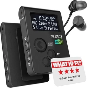 Pocket Portable DAB Radio | Personal FM Radio with Sports Clip and Lockable Butt - Picture 1 of 7