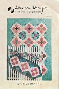 Rosas de rábano - PATRÓN DE EDREDÓN - Uno de los placeres simples de la vida - Atkinson Designs - Imagen 1 de 3