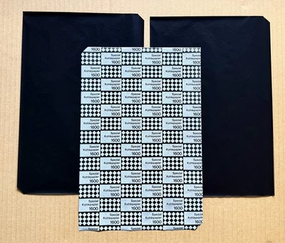 3 Blatt Kohlepapier A4 schwarz  Blaupapier Pauspapier Durchschreibepapier  NEU - Bild 1 von 2