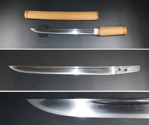 Japanese Sword Antique Tanto Shirasaya Mumei Unsigned 11.10 in From Japan Katana - Picture 1 of 17