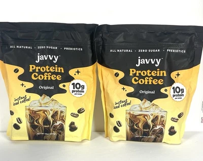 Paquete de 2 porciones Javvy Protein café suero de leche y café instantáneo originales caducidad 27/04 Foto 1 de 4