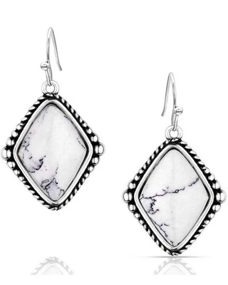 Brincos femininos Montana Silversmiths estado em branco - ER5970 - Imagem 1 de 2
