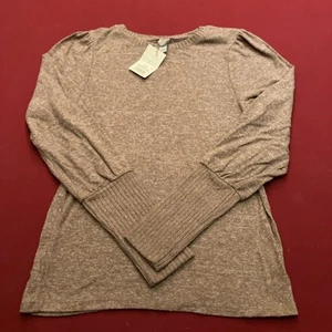 Damenpullover Small S-Ärmel braun NEU A New Day Rundhalsausschnitt Größe Small - Bild 1 von 3
