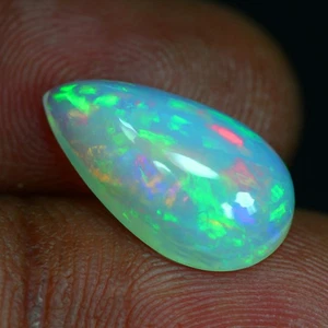 2.96 Cts_Great Collection_100 % Natural Untreated Multi-Color Flash Welo Opal - Picture 1 of 3