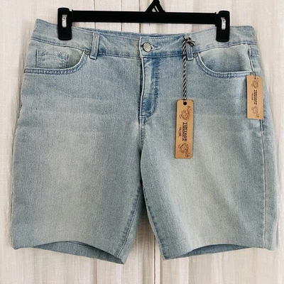 Pantalones Cortos Vaqueros Boho America Blues Vintage Nuevos con Etiquetas Hechos en Jordania - Talla 14/32 Foto 1 de 4