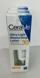 PACK de 3 lociones faciales hidratantes ultra ligeras CeraVe FPS 30 1,7 OZ EXP 11/26 U20A - Imagen 1 de 1