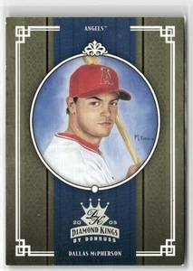 2005 DONRUSS DIAMOND KINGS #304 DALLAS MCPHERSON SILVER ANAHEIM ANGELS /25 - Picture 1 of 2