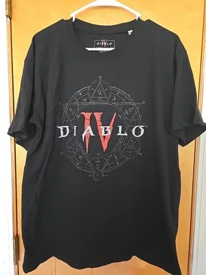 Camiseta Promocional Videojuego Diablo 4 IV Talla 2XL Negra Juegos de Blizzard Foto 1 de 4