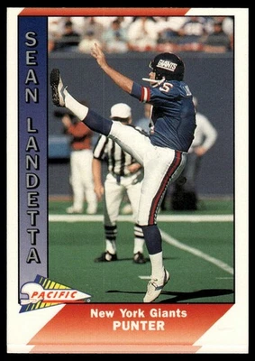 1991 Pacific #350b Sean Landeta - Image 1 of 2