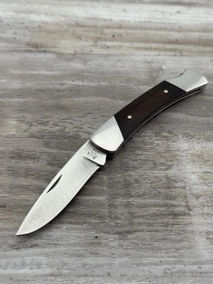 Navaja de bolsillo plegable vintage BUCK 503 Prince Script Lockback Foto 1 de 4