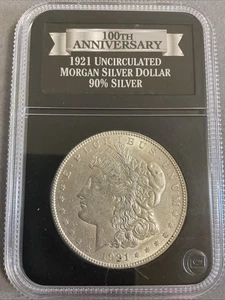 1921 UNCIRCULATED MORGAN SILVER DOLLAR DENVER MINT 100TH ANNIVERSARY PCS - Picture 1 of 4