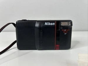 Nikon Tele Touch 300 AF Point & Shoot 35mm Film 35-55mm Macro Lens. New Battery - Picture 1 of 3