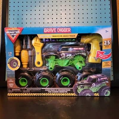 Monster Jam Mechanix Grave Digger Build & Rebuild 1:18 Race Truck Tool Kit - Image 1 of 4