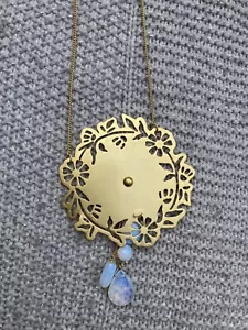 Pilgrim costume jewellery Vintage Necklace NWT / Gold / Boho Style / Danish - Picture 1 of 5