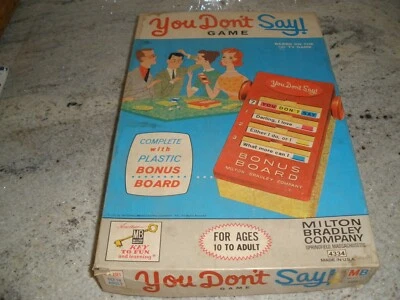 VINTAGE MILTON BRADLEY YOU DON'T SAY GAME COMPLETE 1963 - Image 1 of 4
