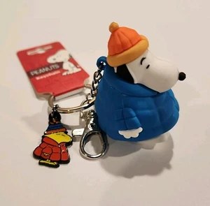Peanuts Snoopy gefütterte Jacke Woodstock gefütterter Mantel 3D Schlüsselanhänger Anhänger Urlaub NEU - Bild 1 von 14