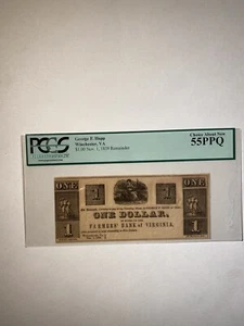 George F. Hupp Winchester Virginia $1 1839 Remainder Choice About New - Picture 1 of 2