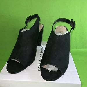 DOROTHY PERKINS BLACK 'SAVO' HEELED SANDALS - BNWB - UK SIZE 3 - Picture 1 of 6