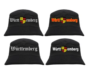 Fischerhut Anglerhut, Sonnenhut, Hut, bucket Hat,Würrtemberg, Germany, bedruckt - Bild 1 von 5