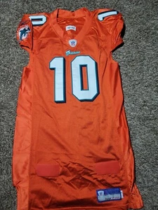 Camiseta deportiva Clyde Gates 2010 Miami Dolphins Reebok Orange Team emitida por el juego talla 42 - Imagen 1 de 12