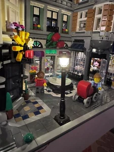2X Zum Selbermachen LED Licht Lampe Pfosten Laterne für Lego Straßengebäude Modell Universal UK - Bild 1 von 6