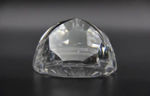 Vintage Stuart Crystal Round Faceted Paperweight - Picture 1 of 10