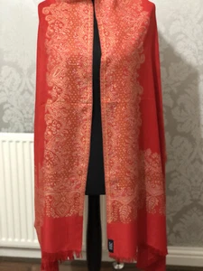Women Cotton Wool Blended Kani Palla Border And Boti Stoles/Scarves/ Wrap/shawl - Picture 1 of 4