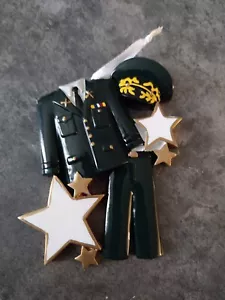 TOTALMENTE NUEVO UNIFORME MILITAR EJÉRCITO PERSONALIZABLE ÁRBOL DE NAVIDAD ADORNO - Imagen 1 de 1