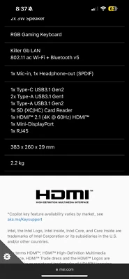 msi gaming laptop Gp63 - image 1 of 3