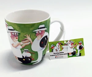 Maxwell & Williams Coffee Mug - Sue Janson - Bowling Oldies - 2009 New With Tag - Picture 1 of 12
