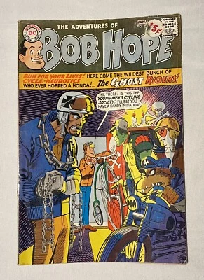 Libro de historietas Adventure of Bob Hope #108 de DC de 1967 15 centavos Edad de Plata Foto 1 de 4