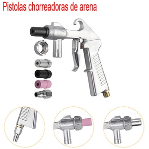 Pistola Arenadora Pistola Arenadora Chorro Con manguera + boquilla 60-120PSI Kit - Imagen 1 de 12
