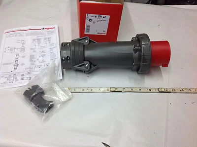 Pass Seymour Legrand 59122 59-122 Plug 125A 380-415V,  Hypra 3P + E,  IP67  NEW  - Image 1 of 4