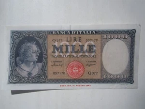 1947 ITALY 1000 LIRE - Picture 1 of 2