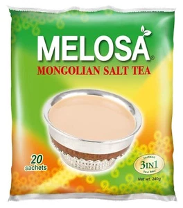 MELOSA, Mongolian Salt Tea Butter Tea PO Cha. Instant 3 in 1 Tea Mix 20 Sachets - Picture 1 of 7